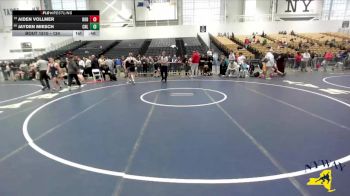 124 lbs Cons. Round 7 - Aiden Vollmer, Webster Schroeder Youth Wrestling vs Jayden Miesch, Club Not Listed