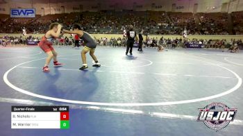 120 lbs Quarterfinal - Bryar Nichols, Plainview Youth Wrestling Club vs MaminaKowa Warrior, Tecumseh Youth Wrestling