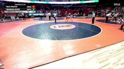 1A 113 lbs Quarterfinal - Max Philpot, Vandalia vs Brandon White, Dakota