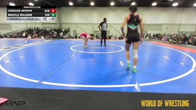 110 lbs Rr Rnd 3 - Carolina Infante, SOTM Big vs Mikayla Williams, Storm Wrestling Center