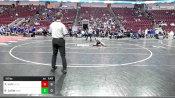 107 lbs Qtr-finals - Xavier Lutz, Clearfield vs Braiden Lotier, Bishop McDevitt