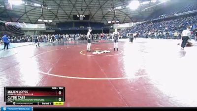 106 lbs Cons. Round 4 - Clyde Cass, South West Washington Wrestling Club vs Julien Lopes, Fight On Wrestling Club