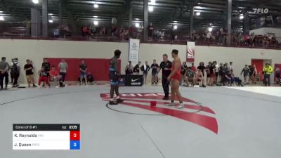 82 kg Consi Of 8 #1 - Kevin Reynolds, Viking Wrestling Club (IA) vs Jasiah Queen, Prtc