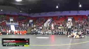 145 lbs Quarterfinals (8 Team) - Bronson Marry, Hudson Area HS vs Wyatt Underhill, Pine River Area HS