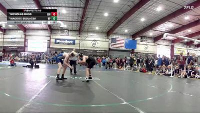 175 lbs Quarterfinal - Nicholas Bliss, Eureka vs Maddox Sedlacek, White Pine