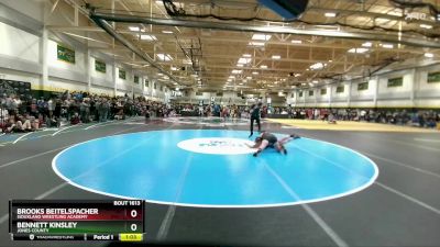 180 lbs Quarterfinal - Brooks Beitelspacher, Siouxland Wrestling Academy vs Bennett Kinsley, Jones County