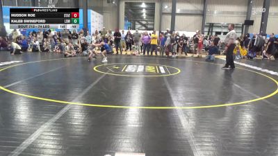 74 lbs Round Of 16 - Hudson Roe, State College vs Kaleb Swineford, Lewistown