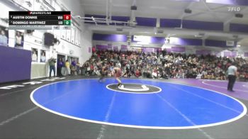 Boys 128 lbs Cons. Round 3 - Domingo Martinez, Live Oak Boys vs Austin Domke, West Valley Boys