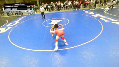 135 lbs 5th Place Match - Olyve Havens, Unattached vs London Grant, Unattached