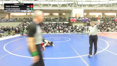 150 lbs Quarterfinal - Riley Storozuk, East Hartford vs Tyler Ciarleglio, Notre Dame-West Haven