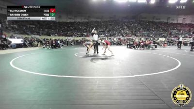 G5A-125 lbs Semifinal - Liz Mcleroy, Tuttle-Girls vs Sayben Owen, Perry-Girls