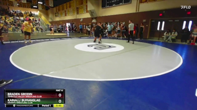 119 Lbs Round 2 - Braden Grodin, Temecula Valley Wrestling Club Vs ...