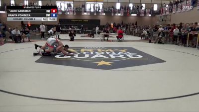 215 lbs Champ. Round 2 - Alex Gassman, Dubuque Wrestling Club vs Jiraiya Fonseca, Central Iowa Wrestling Club /Team Intensity
