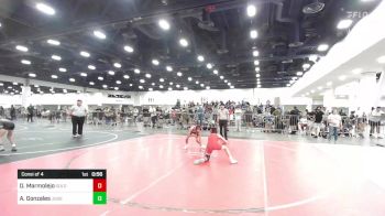 86 lbs Consi Of 4 - Adam Gonzales, Juggernaut WC vs Dominic Marmolejo, Gold Rush Wr Acd