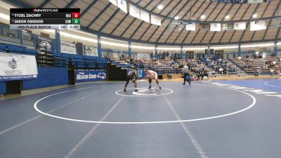 197 lbs 3rd Place Match - Tyzel Zachry, Northern Oklahoma College vs Jason Osgood, Cowley College