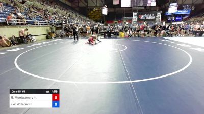 132 lbs Cons 64 #1 - Braxton Montgomery, AL vs Wylee Willson, WY