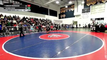 113 lbs Champ. Round 1 - Carlos Rodriguez, Elsinore vs Jayren Chan, Ayala