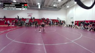 115 lbs Champ. Round 3 - Halo MacMillan, Columbine vs Kayla Landers, Chatfield