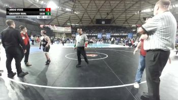 Boys 2A 175 lbs Semifinal - Amos Voss, Orting vs Graysen Serl, W. F. West