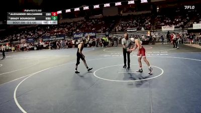 D 2 120 lbs Cons. Round 4 - Alexander Delcambre, E.D. White vs Brady Bourgeois, New Orleans Military & Maritime