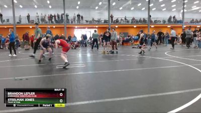 85 lbs Semifinal - Brandon Lefler, Darkhorse Wrestling Club vs Steelman Jones, Team SCYWA