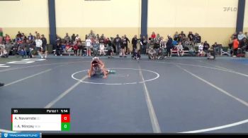 95 lbs Quarterfinal - Adrain Mincey, S.O.A.R.R. Elite Wrestling vs Abraham Navarrete, Cuba City
