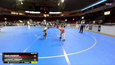 73 lbs 3rd Place Match - Lockhart Kirkham, Show Low Jr High School vs Adam Davidson, Thorobred Wrestling Club