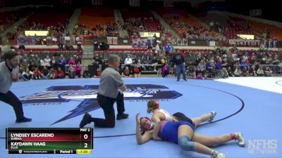 140 lbs Semifinal - Kaydawn Haag, Ellis vs Lyndsey Escareno, Eureka