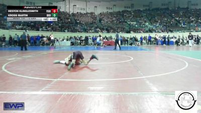 72 lbs Round Of 16 - Heston Klinglesmith, Perry vs Kross Martin, Bridge Creek Wrestling