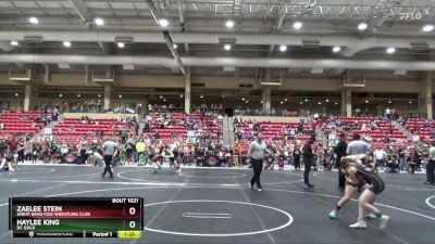 105 lbs Quarterfinal - Haylee King, DC Gold vs Zaelee Stein, Great Bend Kids Wrestling Club