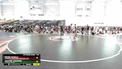 170 lbs Cons. Round 2 - Peter Schulz, Cazenovia Creatures Wrestling Club vs Hunter Vanover, Club Not Listed