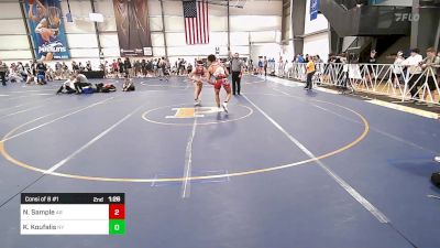 160 lbs Consi Of 8 #1 - Noah Sample, AR vs Kosta Koufalis, NY