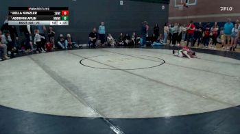 75 lbs 1st Place Match - Addison Aplin, Mountain Man Wrestling Club vs Bella Kunzler, 208 Badgers Wrestling Club