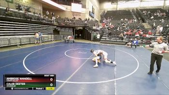 147 lbs Champ. Round 3 - Caleb Deeter, Stansbury vs Ambrose Wandell, Cedar Valley