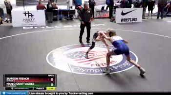 126 lbs Champ. Round 2 - Jamison French, USA Gold vs Mateo Saint Valdez, California