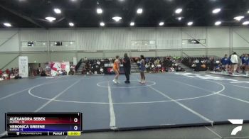 106 lbs Placement Matches (16 Team) - Alexandra Sebek, Illinois vs Veronica Greene, Kansas