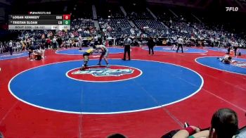 2A-157 lbs Cons. Round 3 - Tristan Sloan, East Jackson HS vs Logan Kennedy, Cook