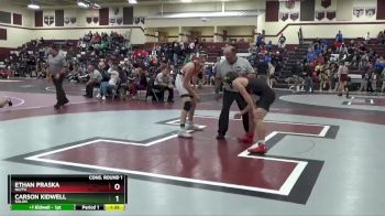 150 lbs Cons. Round 1 - Carson Kidwell, Solon vs Ethan Praska, NH/TV