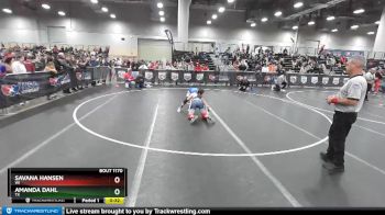 117 lbs Cons. Round 1 - Amanda Dahl, TX vs Savana Hansen, WI