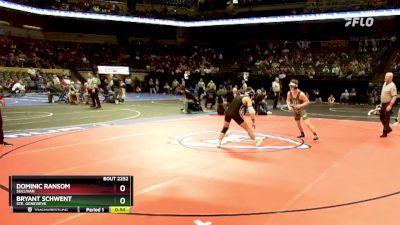 144 Class 2 lbs Cons. Round 2 - Bryant Schwent, Ste. Genevieve vs Dominic Ransom, Sullivan