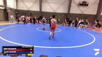 100 lbs 5th Place Match - Niko Selianitis, CA vs Camm Colgate, CA