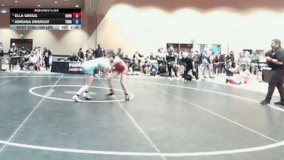 140 lbs Quarters - Ella Gregg, Curby vs Adriana DeGroat, Team Mass
