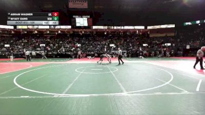 126 lbs Cons. Round 2 - Wyatt Ours, WSW1 vs Abram Wagner, GVL2