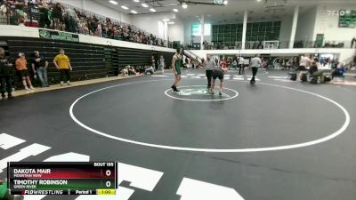 175 lbs Cons. Round 2 - Dakota Mair, Mountain View vs Timothy Robinson, Green River