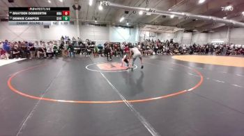 132 lbs Champ. Round 2 - Dennis Campos, Severance vs Brayden Dobbertin, Highlands Ranch