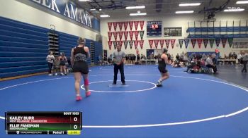 190 lbs Quarterfinal - Kailey Burr, West Delaware, Manchester vs Ellie Fangman, Independence