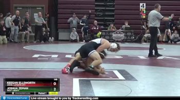 145 lbs Cons. Round 2 - Keegan Ellsworth, Union, LaPorte City vs Joshua Zeman, West Liberty