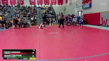 113 lbs Champ. Round 1 - Treven Sorenson, Richfield vs Keaton Curleyhair, Montezuma Cortez