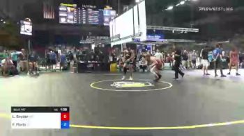 126 lbs Round Of 128 - Lane Snyder, Missouri vs Frankie Florio, Florida