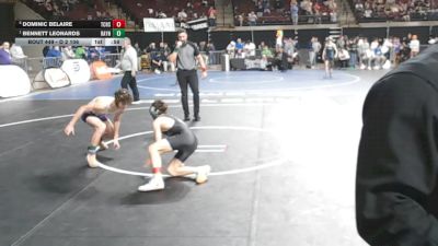 D 2 106 lbs 3rd Place Match - Dominic Belaire, Teurlings Catholic vs Bennett Leonards, Rayne